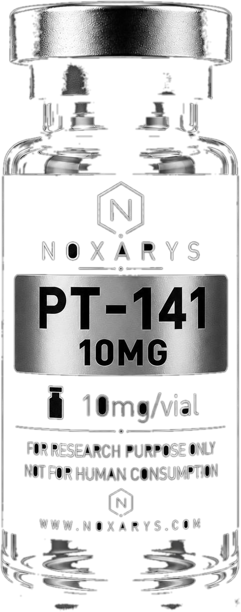 Vial of PT-141 (Melanotan 2) research peptide
